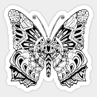 Butterfly Ornate Sticker